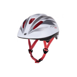 helma Force Fun Stripes, bílá/šedá/červená